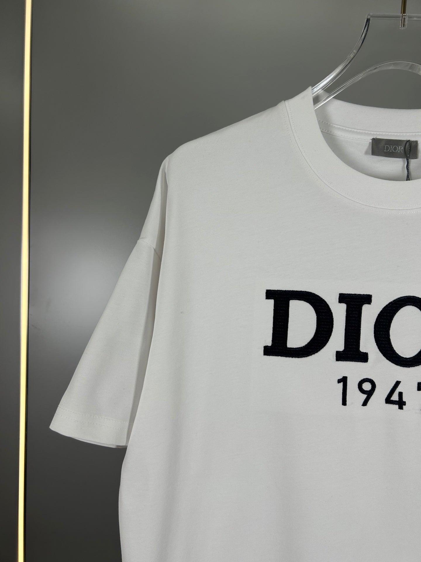 Christian Dior 25SS Early Spring Color-Block Embroidered Logo T-Shirt | XS–L