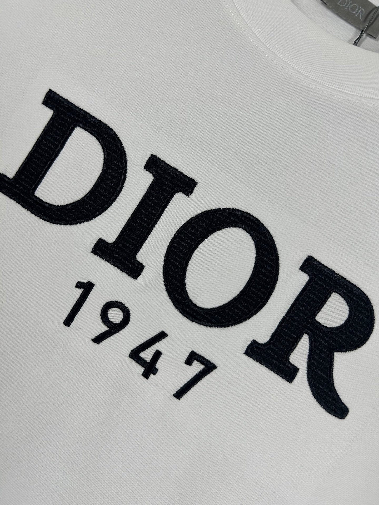Christian Dior 25SS Early Spring Color-Block Embroidered Logo T-Shirt | XS–L