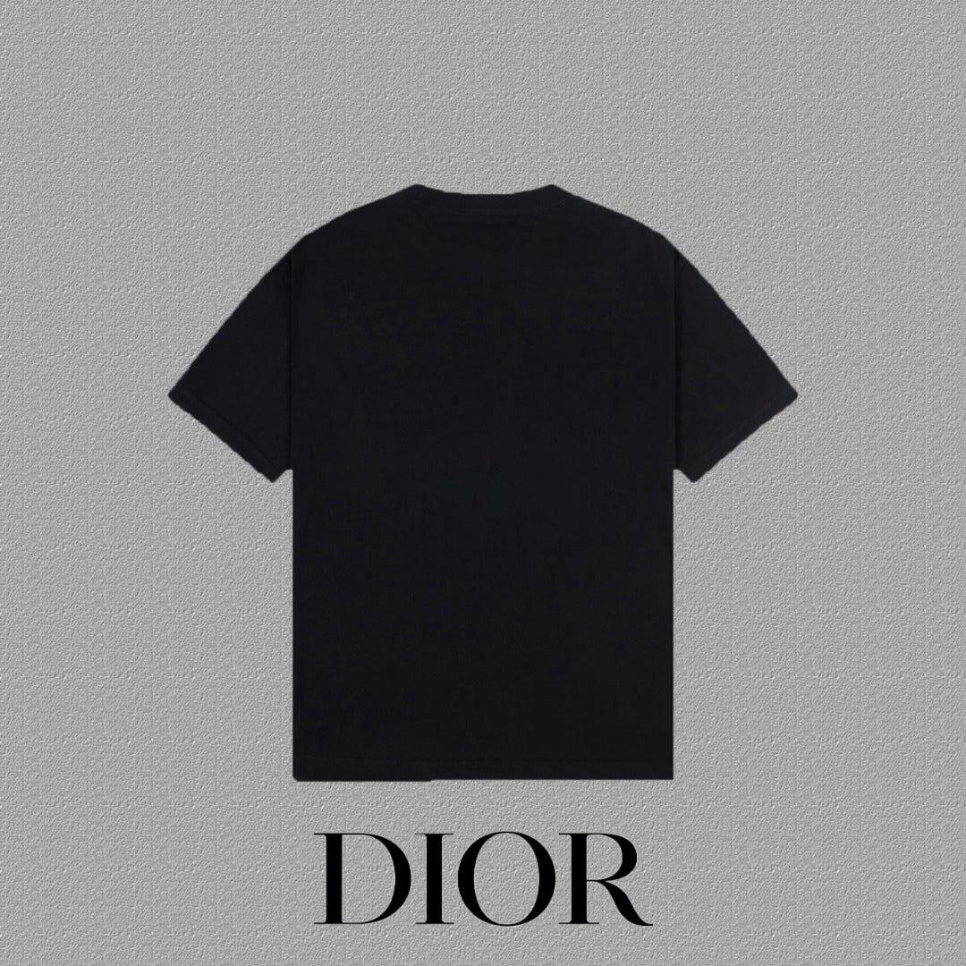 Christian Dior 2024FW Classic CD Embroidered Logo T-Shirt | Unisex | S–XXL