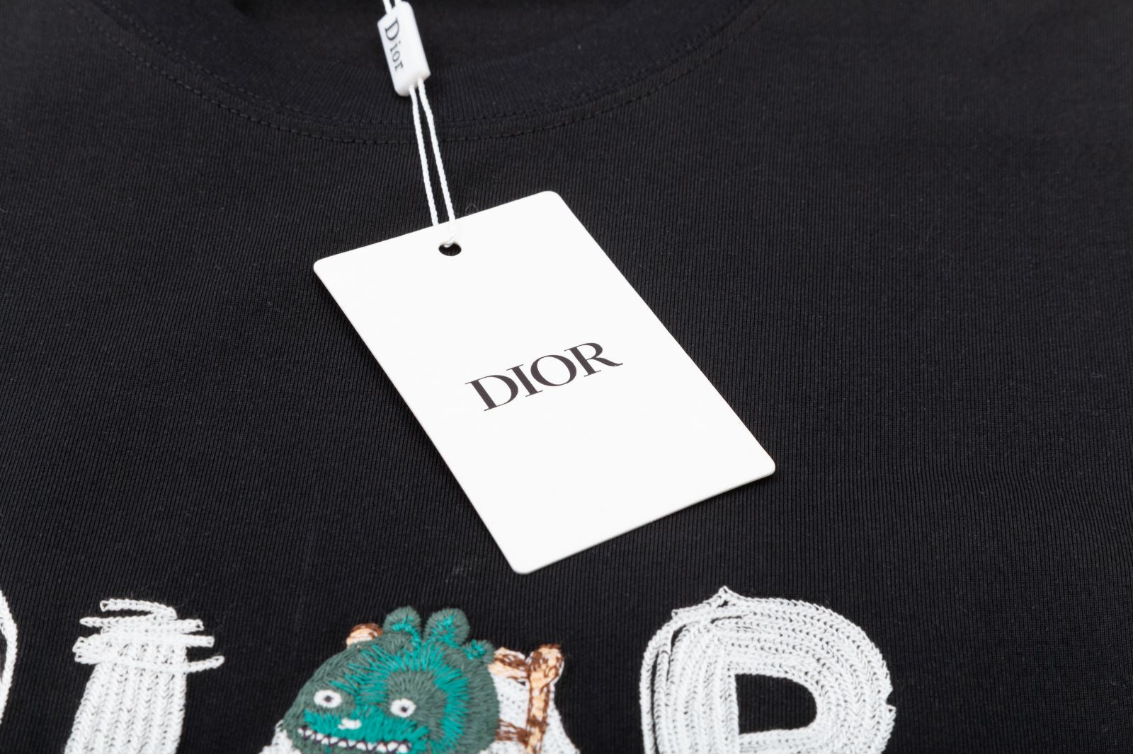 Christian Dior 2024FW Classic CD Embroidered Logo T-Shirt | Unisex | S–XXL