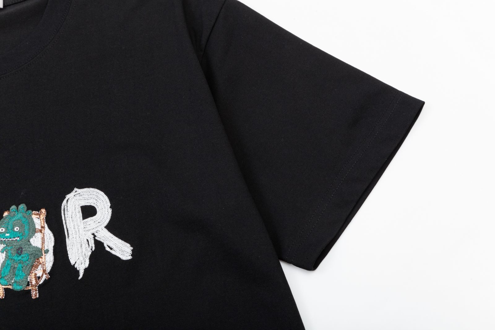 Christian Dior 2024FW Classic CD Embroidered Logo T-Shirt | Unisex | S–XXL
