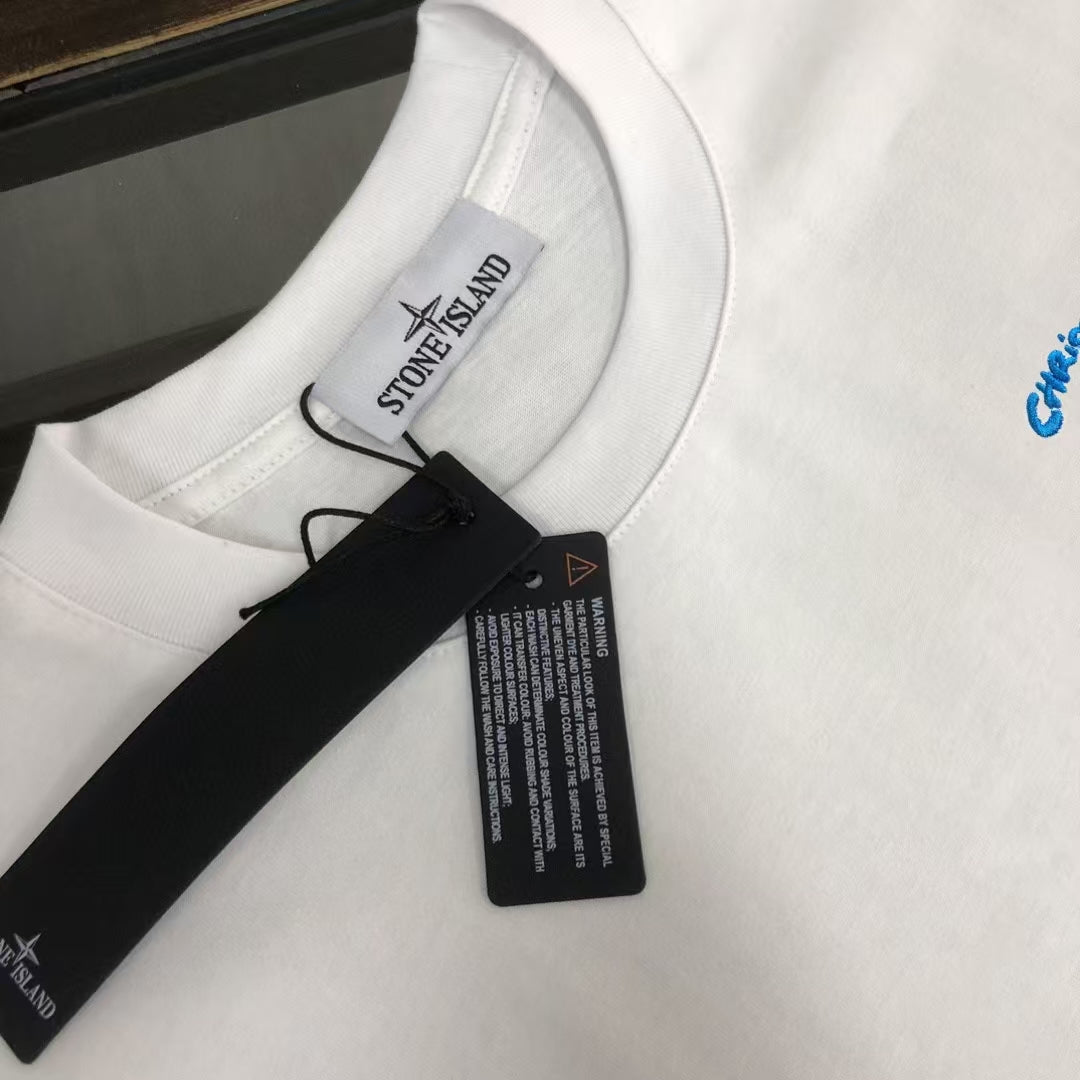 Dior × Stone Island SS25 Embroidered Logo T-Shirt | 280g Premium Cotton | S–XL