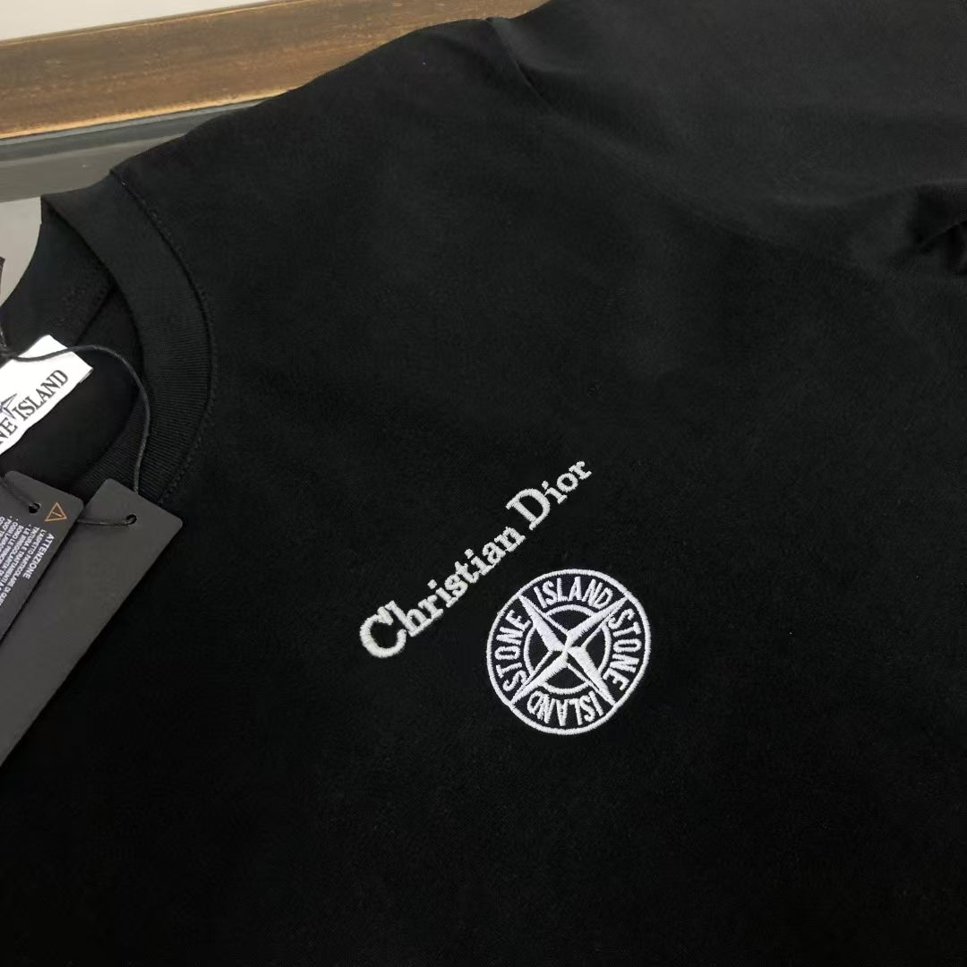 Dior × Stone Island SS25 Embroidered T-Shirt | 280g High-Density Cotton | S–XL