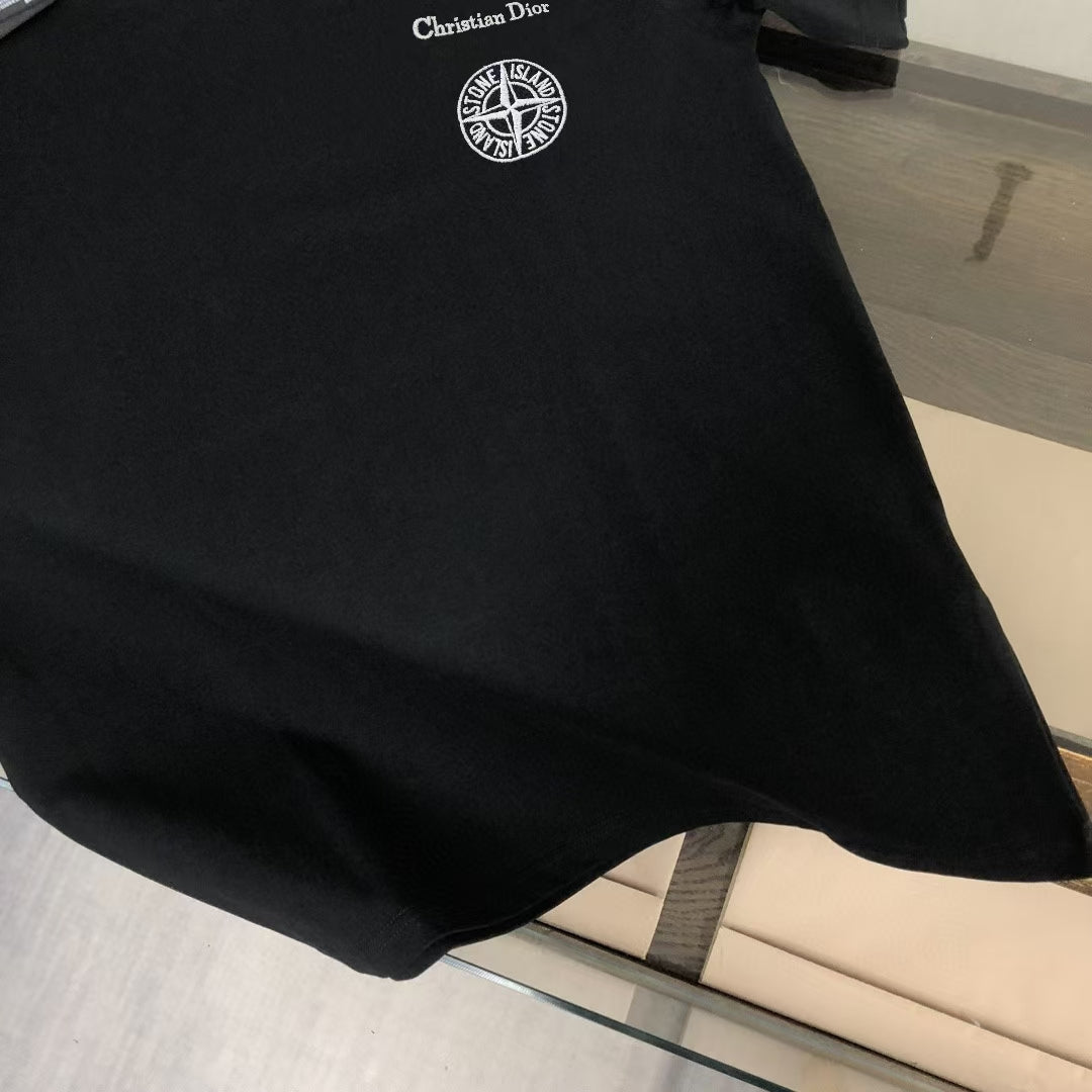 Dior × Stone Island SS25 Embroidered T-Shirt | 280g High-Density Cotton | S–XL