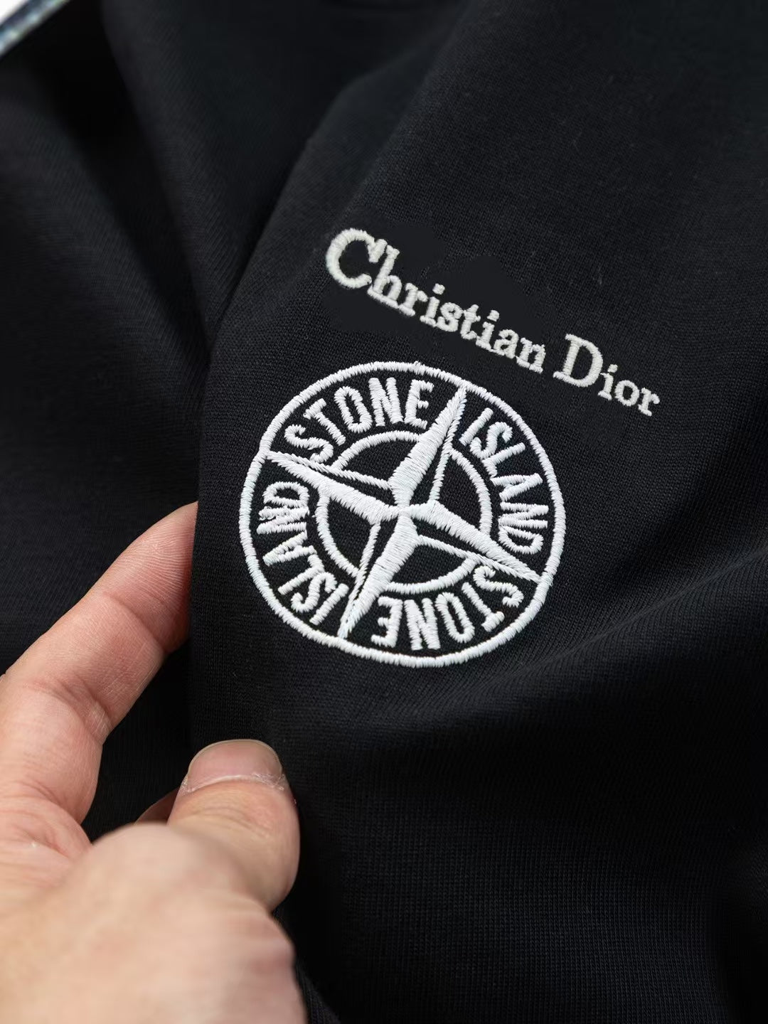Dior × Stone Island SS25 Embroidered T-Shirt | 280g High-Density Cotton | S–XL