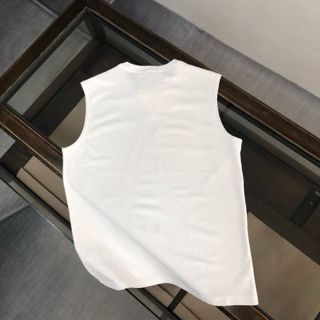 MONCLER 2025 Couple’s Cotton Tank Top Versatile Premium Logo Design Unisex - Size S–XL