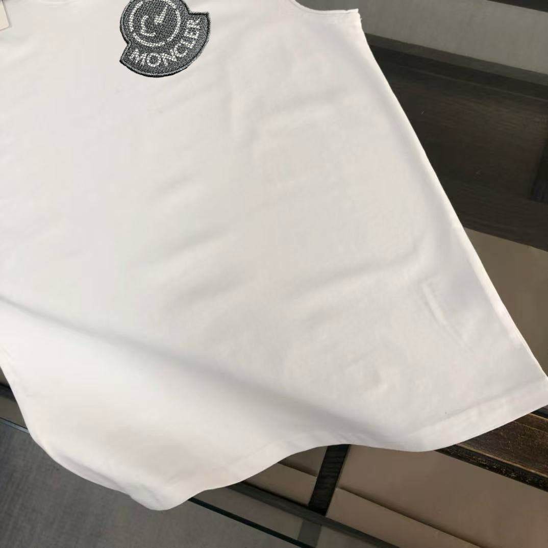 MONCLER 2025 Couple’s Cotton Tank Top Versatile Premium Logo Design Unisex - Size S–XL