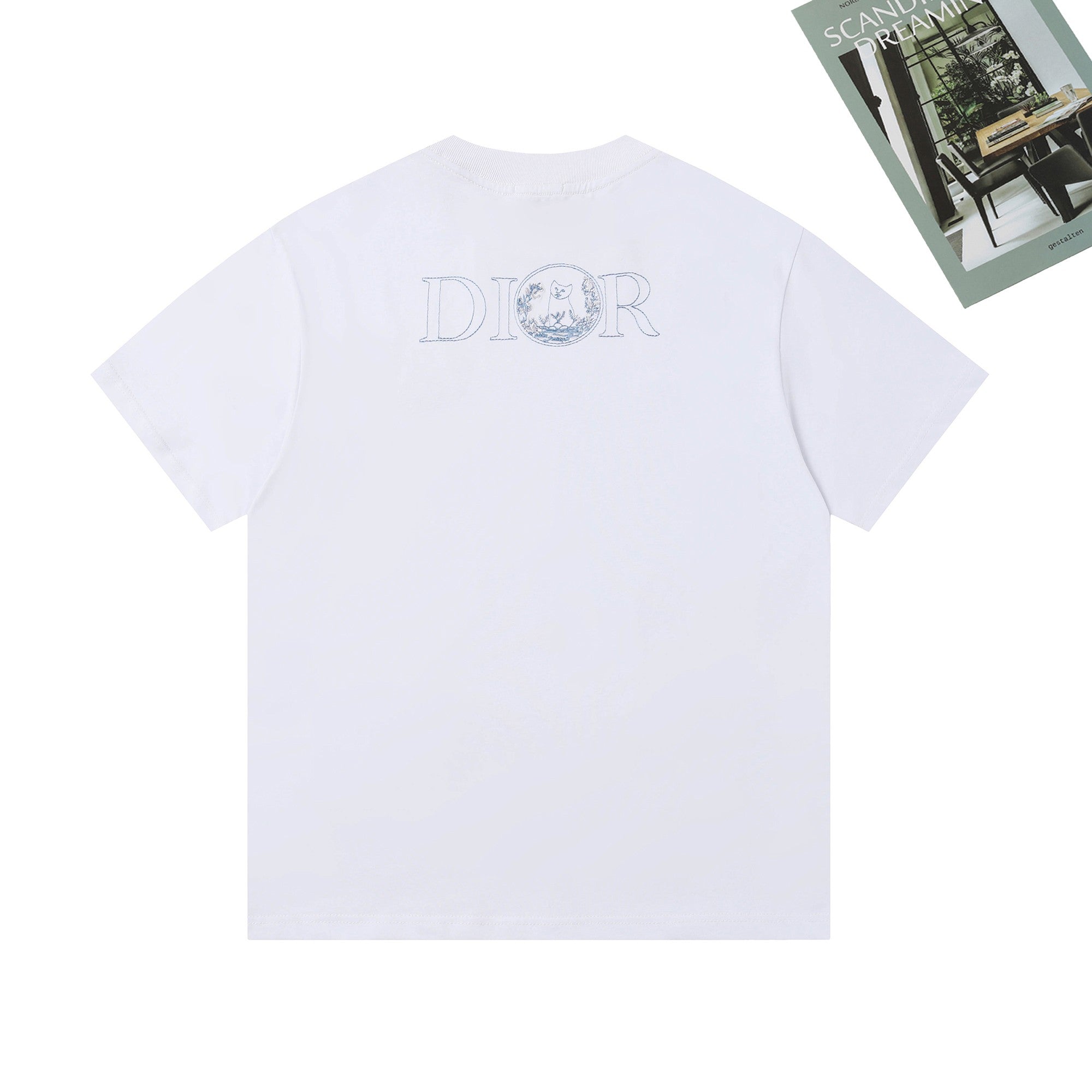 Dior Fox & Cat Embroidery T-Shirt | Premium Cotton | M–XXL