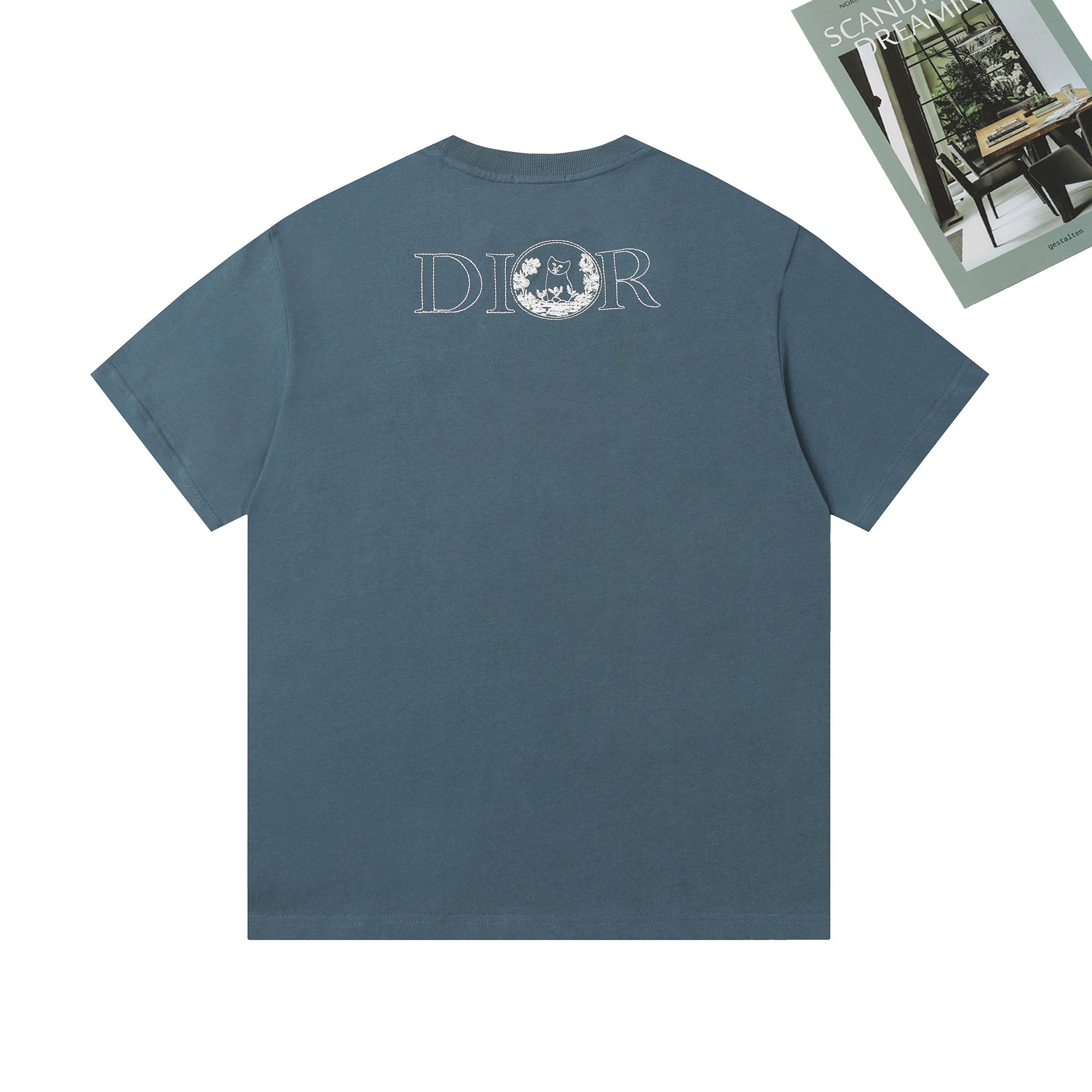 Dior Fox & Cat Embroidery T-Shirt | Premium Cotton | M–XXL