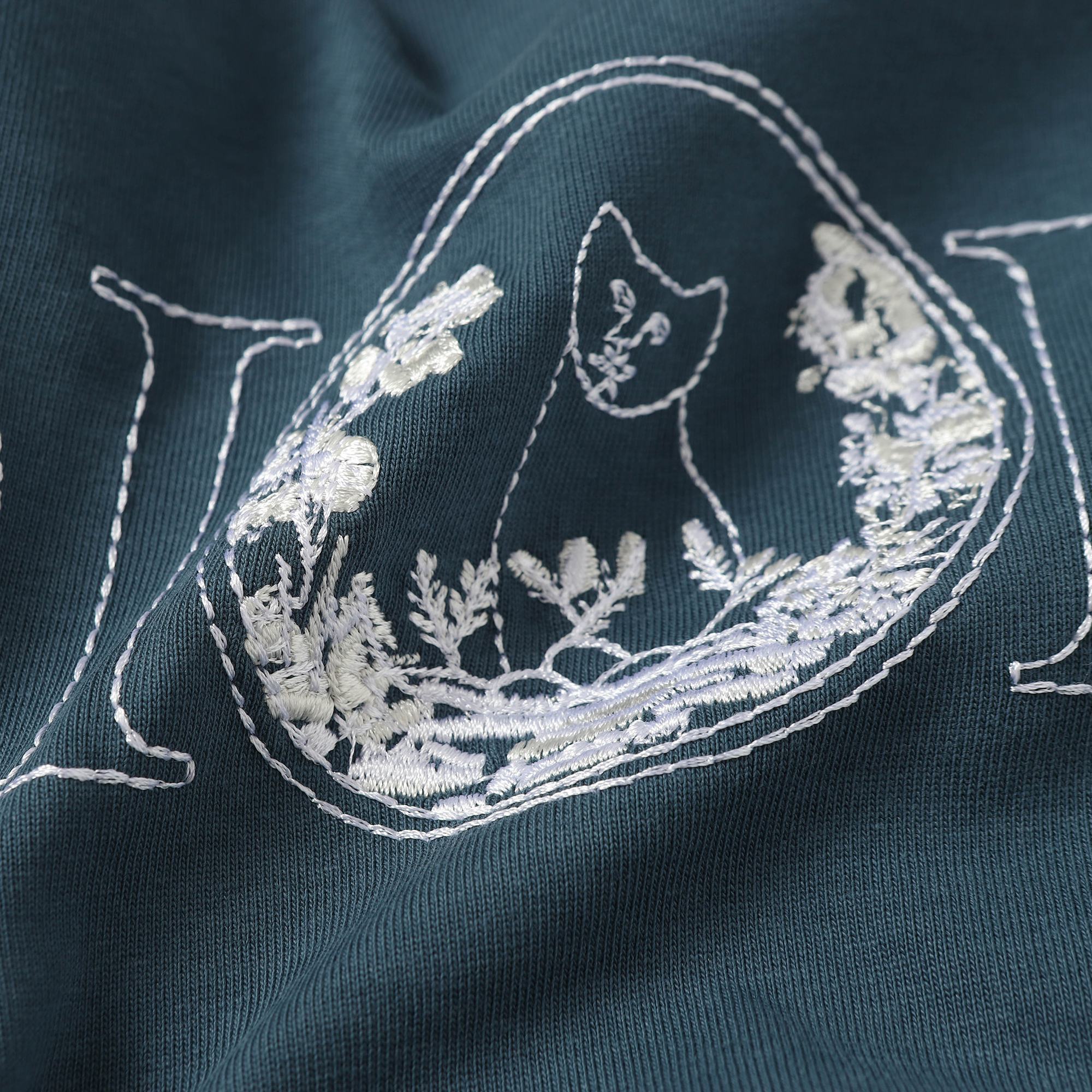 Dior Fox & Cat Embroidery T-Shirt | Premium Cotton | M–XXL
