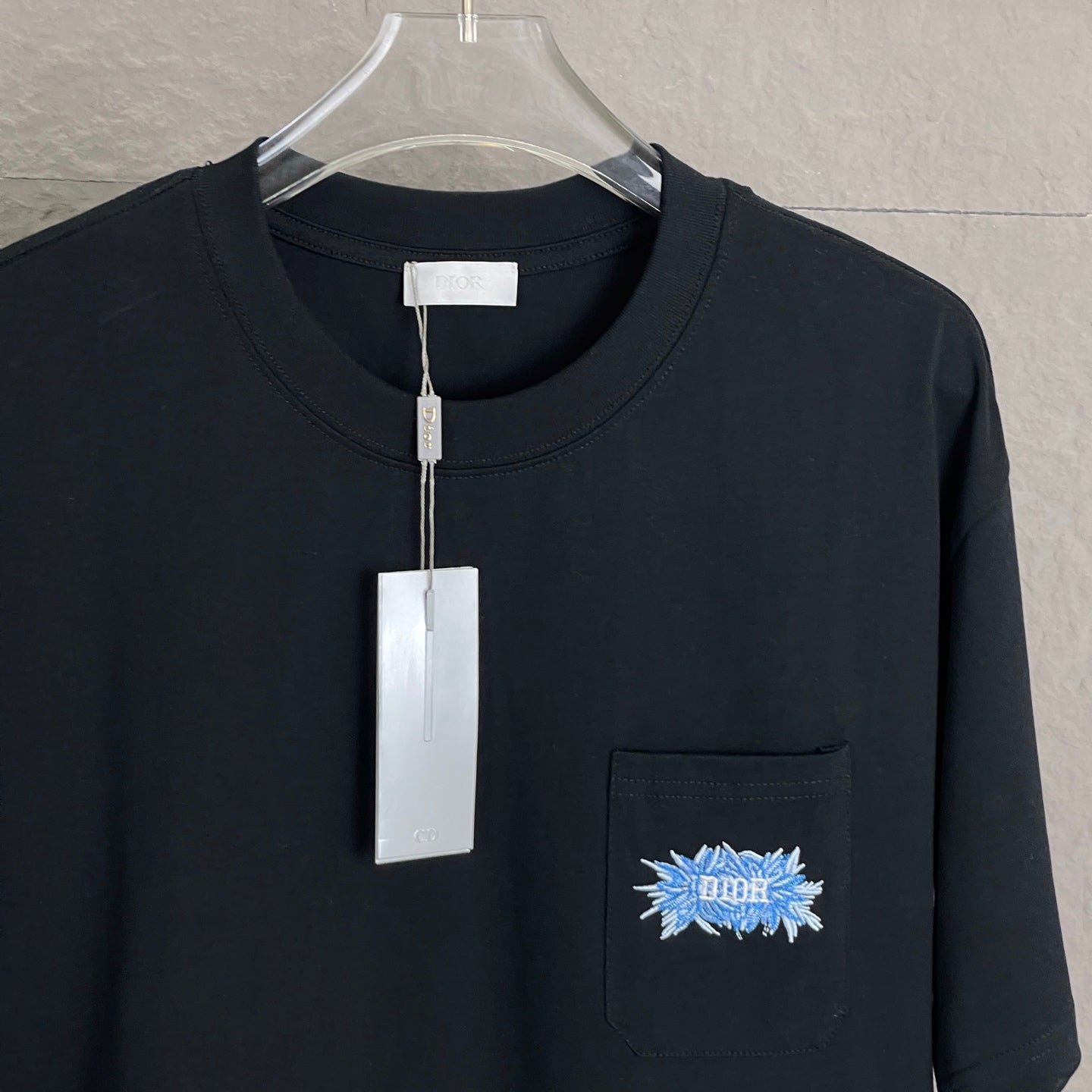Dior Pocket Embroidery T-Shirt | 300g Premium Cotton | Unisex S–XL