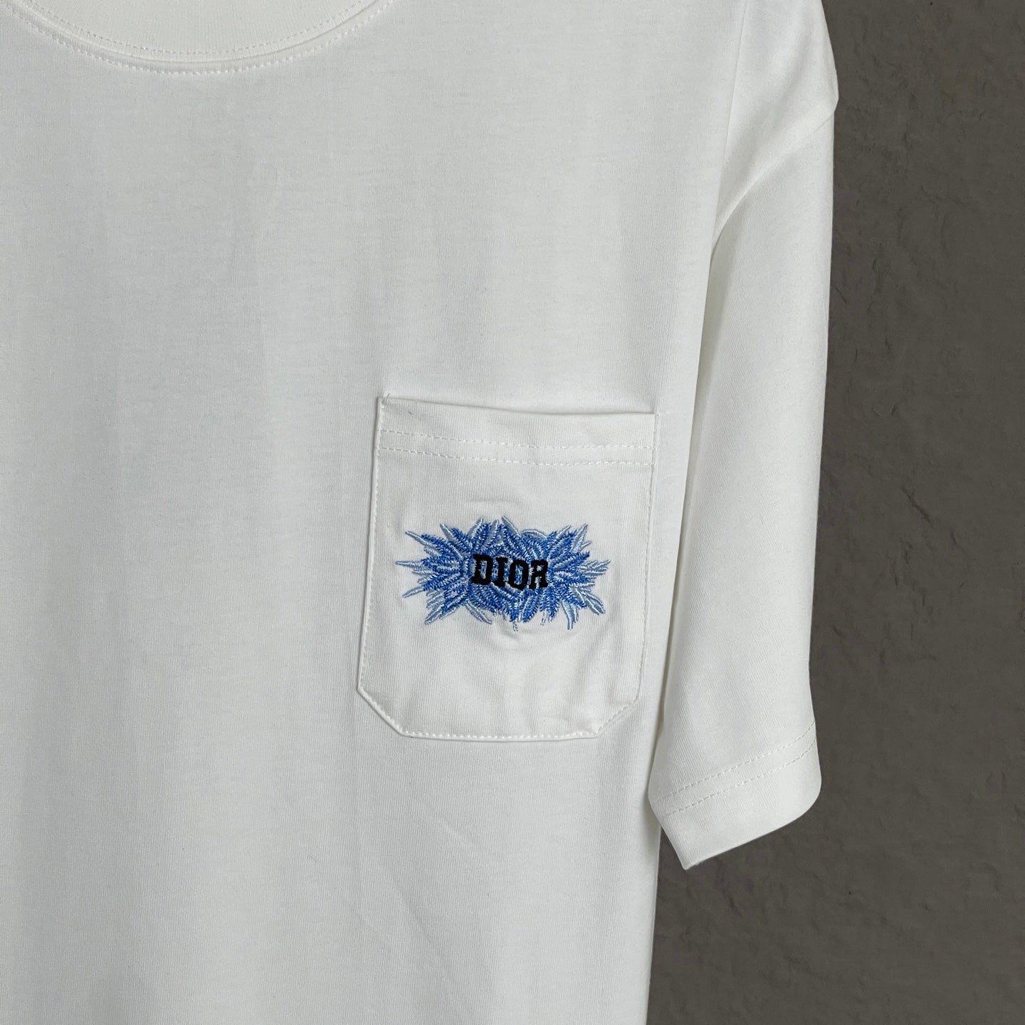 Dior Pocket Embroidery T-Shirt | 300g Premium Cotton | Unisex S–XL