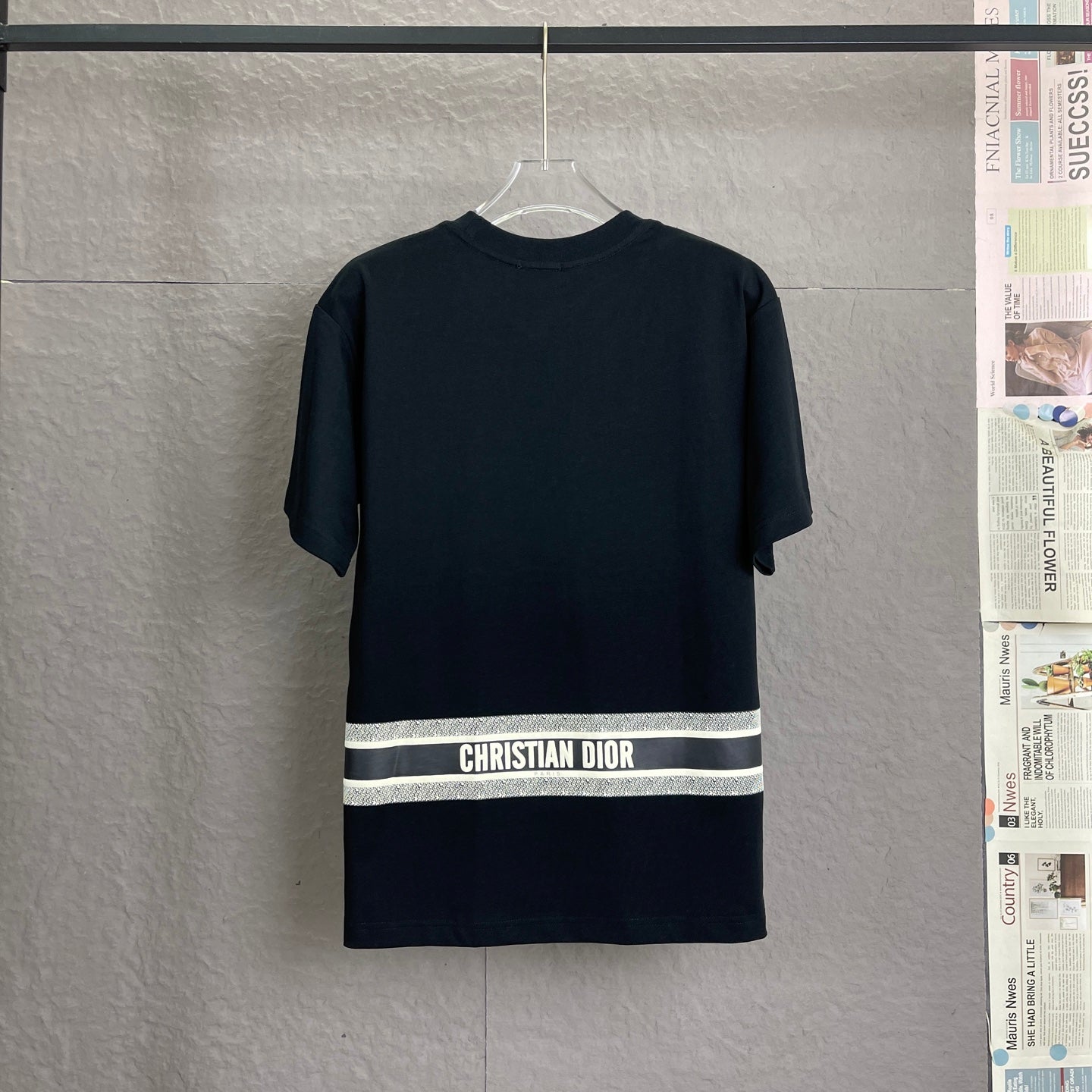 Dior Pocket Embroidery T-Shirt | 300g Premium Cotton | Unisex S–XL