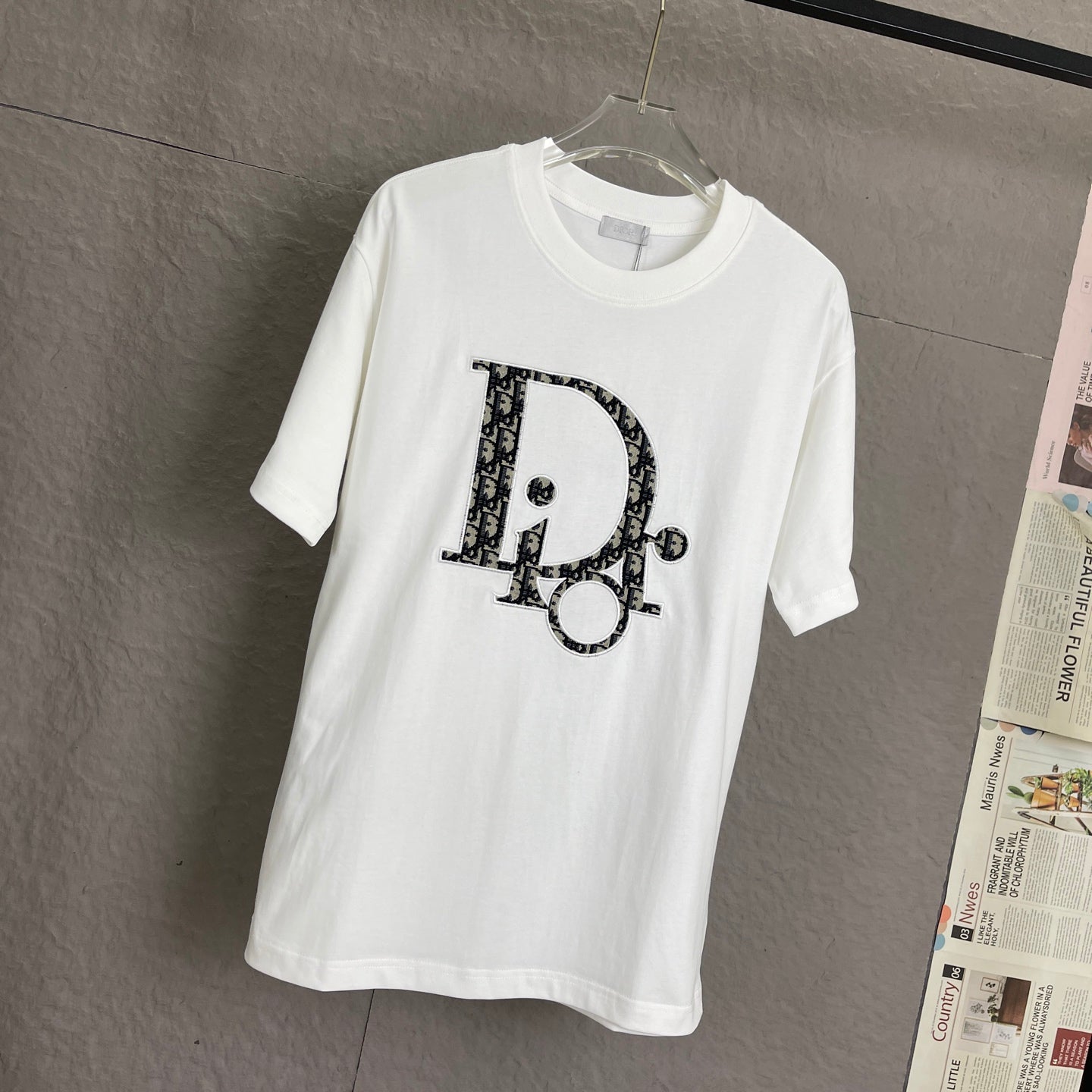 Dior Pocket Embroidery T-Shirt | 300g Premium Cotton | Unisex S–XL