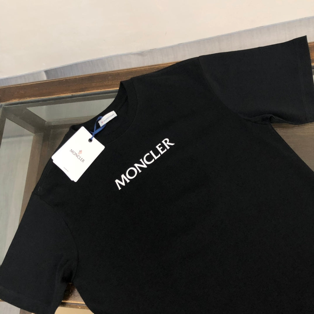 MONCLER New Arrival Logo Flocked Cotton T-Shirt Premium Oversized Unisex - Size S–XL