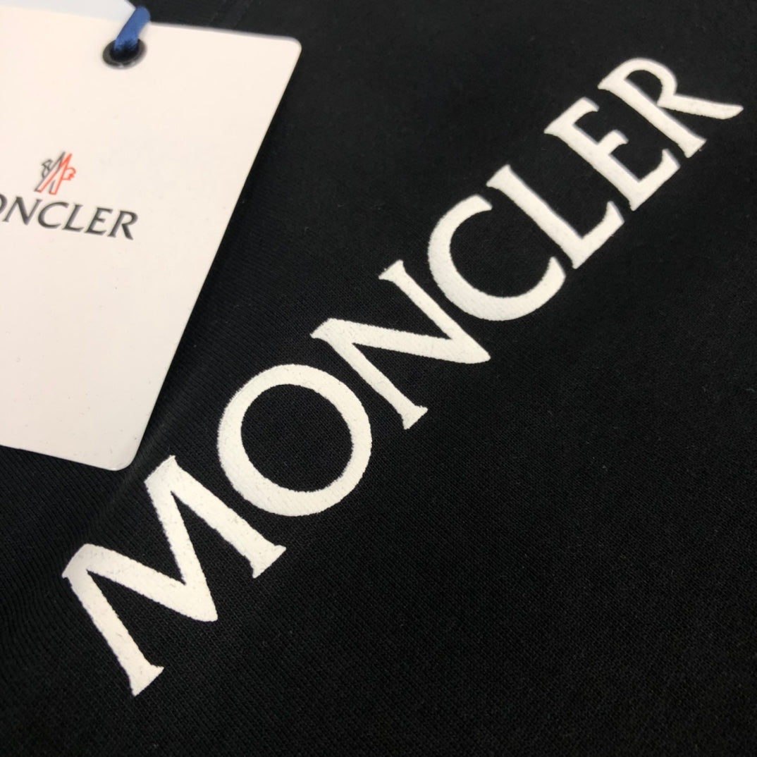 MONCLER New Arrival Logo Flocked Cotton T-Shirt Premium Oversized Unisex - Size S–XL