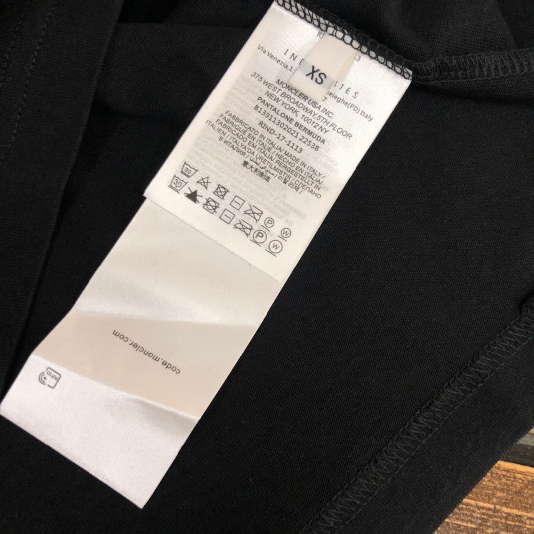 MONCLER New Arrival Logo Flocked Cotton T-Shirt Premium Oversized Unisex - Size S–XL