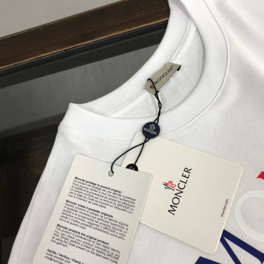 MONCLER Summer New Cotton T-Shirt Premium Custom Fabric Casual Luxury Unisex - Size S–XL