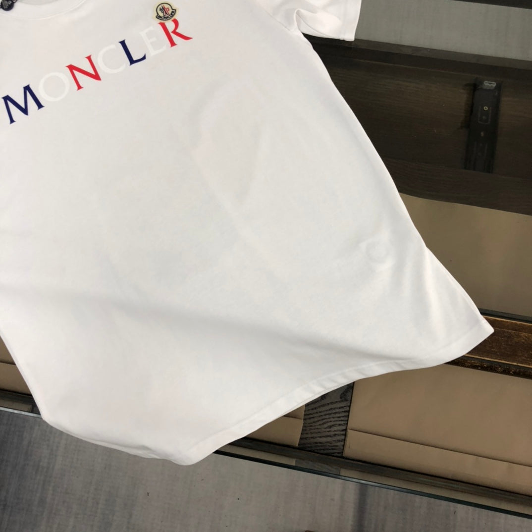 MONCLER Summer New Cotton T-Shirt Premium Custom Fabric Casual Luxury Unisex - Size S–XL