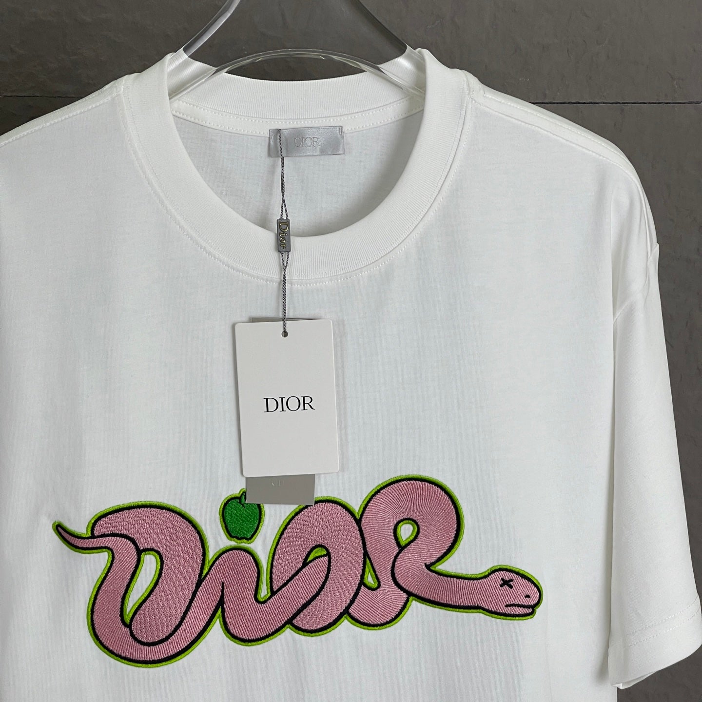 Dior Year of the Snake Embroidery T-Shirt | 300g Premium Cotton | Unisex S–XL