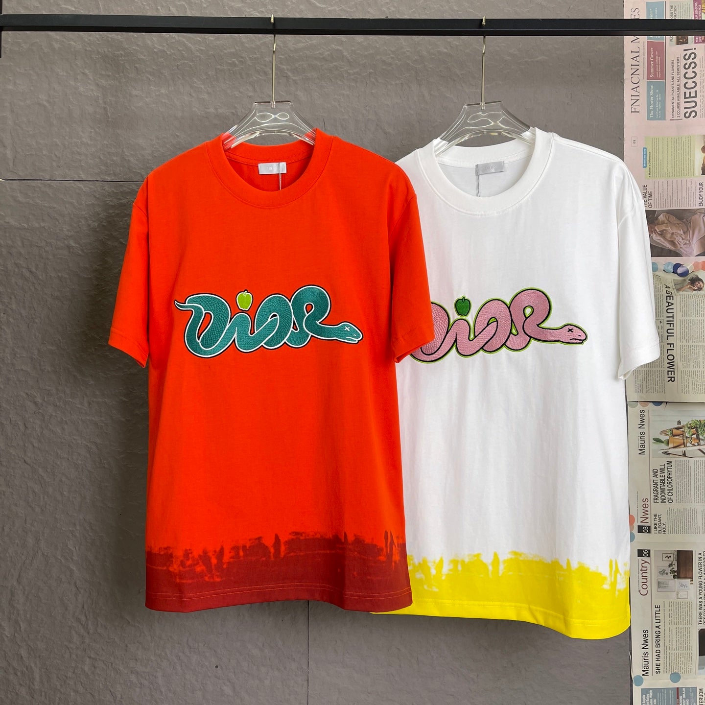 Dior Year of the Snake Embroidery T-Shirt | 300g Premium Cotton | Unisex S–XL