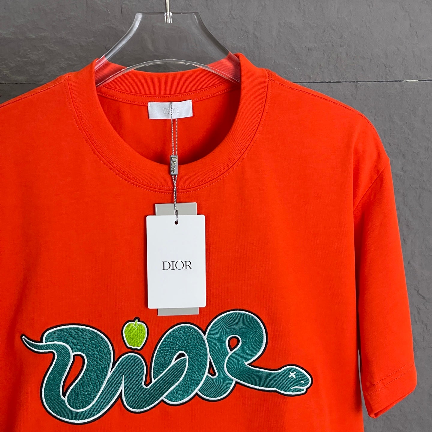 Dior Year of the Snake Embroidery T-Shirt | 300g Premium Cotton | Unisex S–XL
