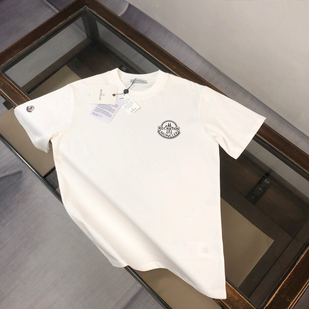 MONCLER 2025 Summer 3D Logo Print T-Shirt Premium Cotton Oversized Unisex - Size S–XL