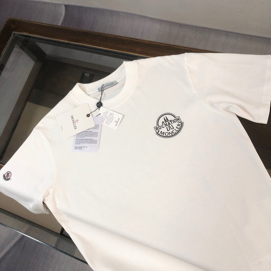 MONCLER 2025 Summer 3D Logo Print T-Shirt Premium Cotton Oversized Unisex - Size S–XL