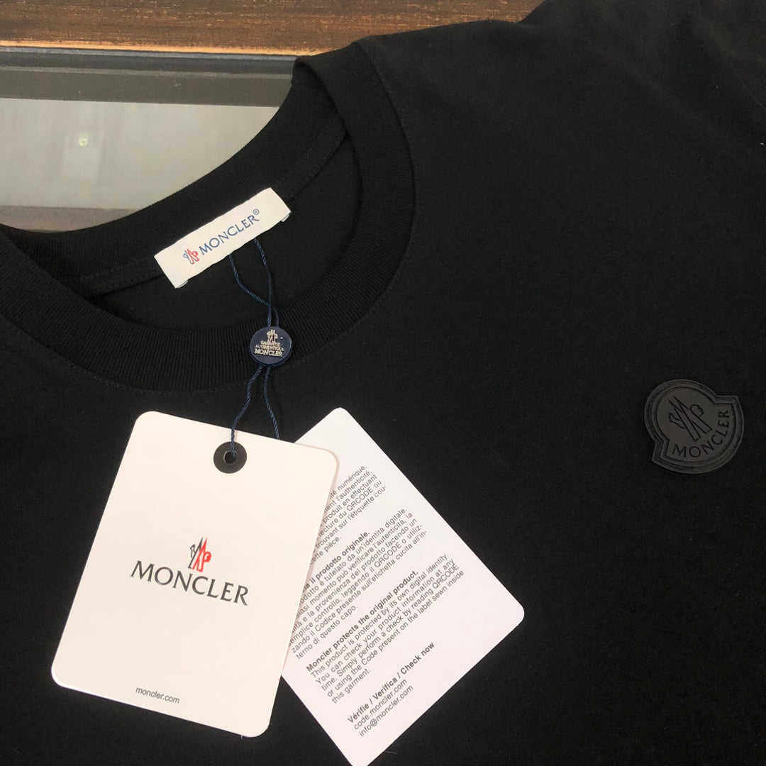 MONCLER New Couple’s Logo T-Shirt Premium Custom Cotton Slim Fit Unisex - Size S–XL