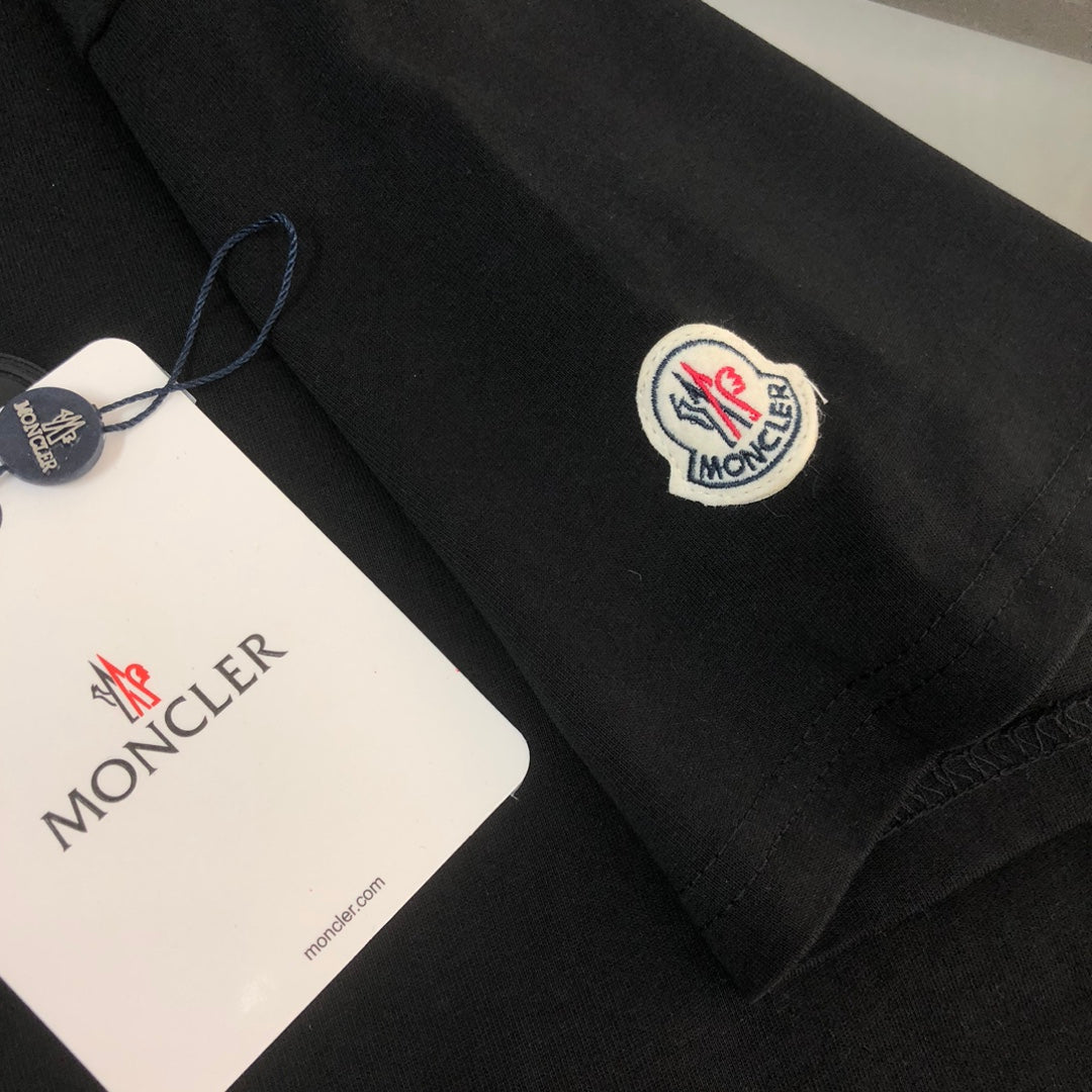 MONCLER New Couple’s Logo T-Shirt Premium Custom Cotton Slim Fit Unisex - Size S–XL
