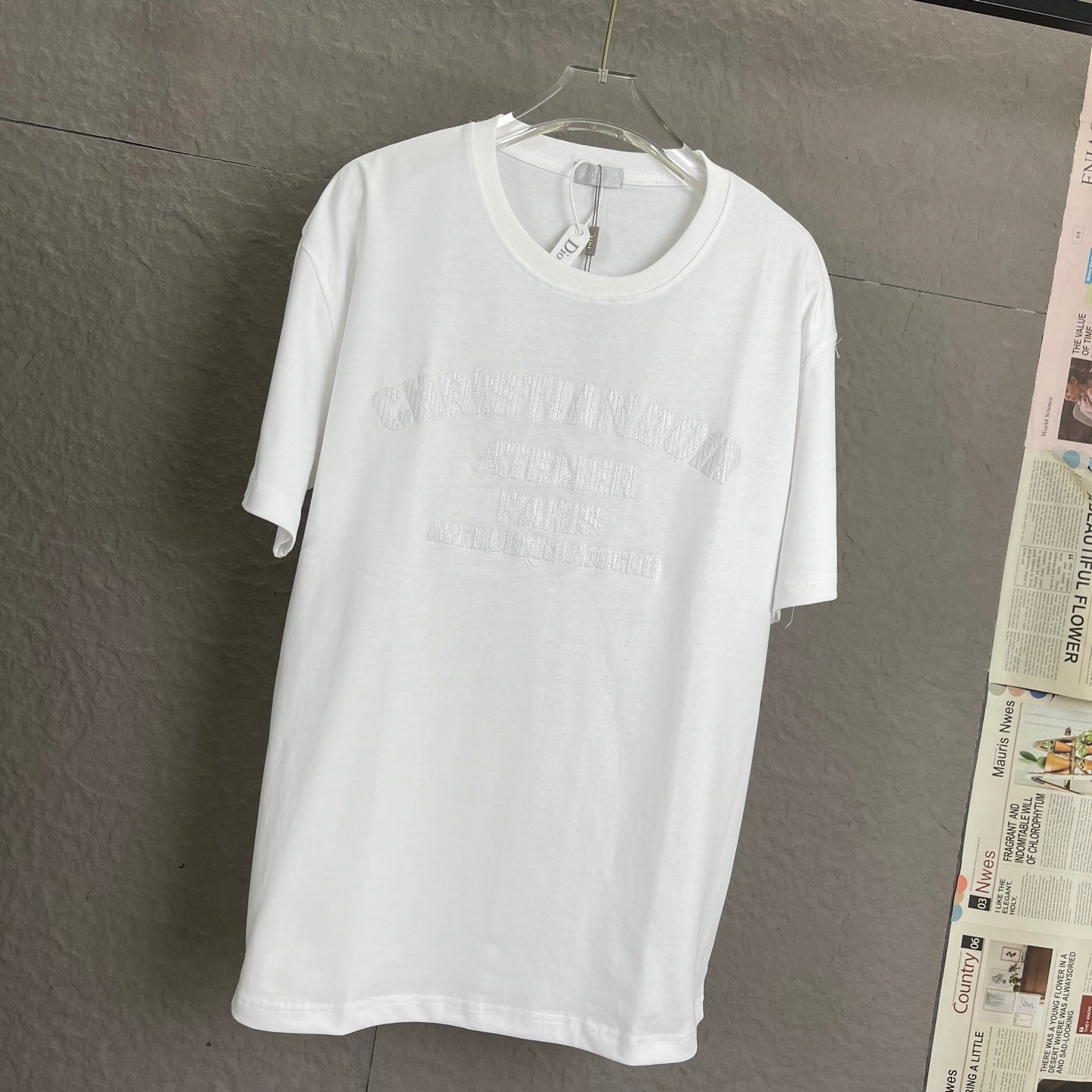 Dior Elevated Embroidery T-Shirt | 280g Premium Cotton | Unisex XS–L