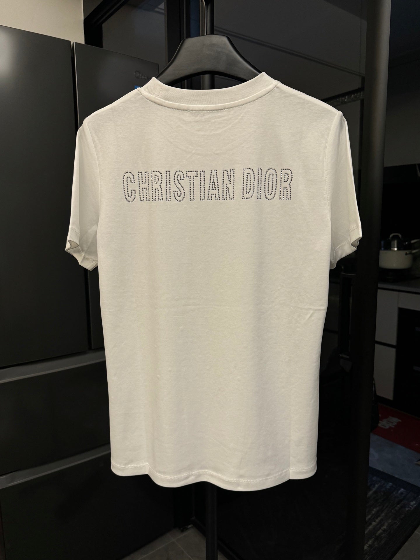 Dior Early Spring Women’s T-Shirt | Lion Sketch Print with Crystal Detailing | White | Sizes S–L