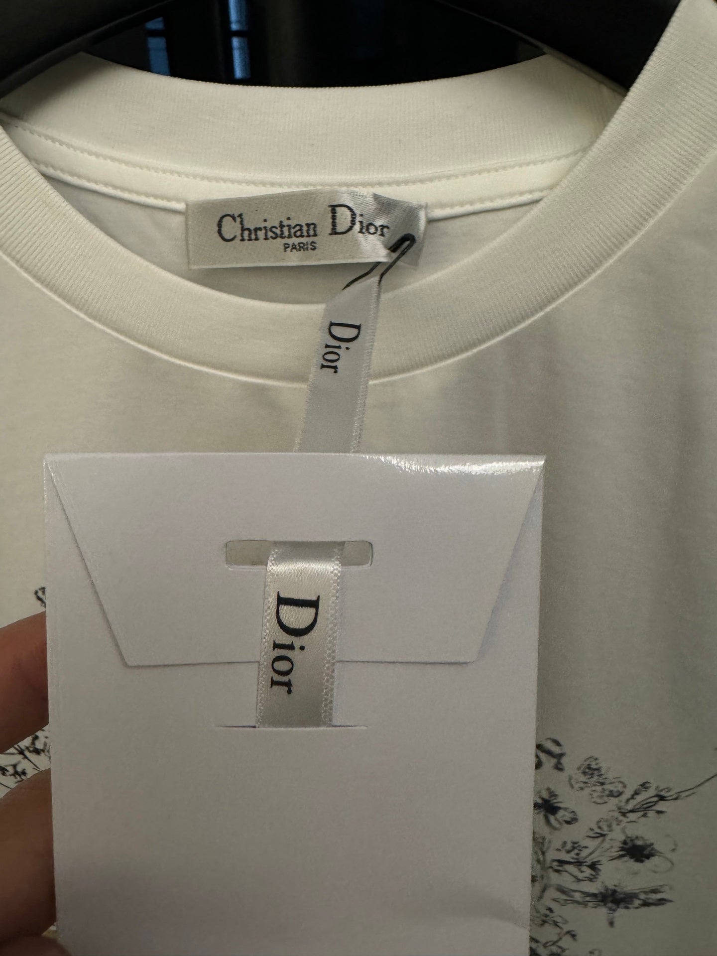Dior Early Spring Women’s T-Shirt | Lion Sketch Print with Crystal Detailing | White | Sizes S–L