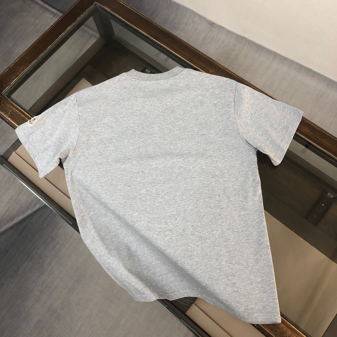 MONCLER New Couple’s Logo T-Shirt Premium Custom Cotton Slim Fit Unisex - Size S–XL