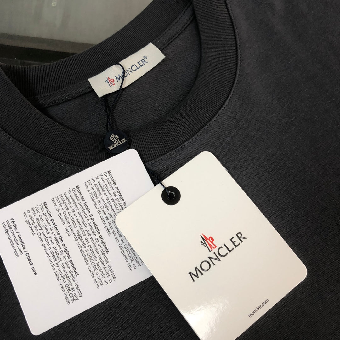 MONCLER New Couple’s Logo T-Shirt Premium Custom Cotton Slim Fit Unisex - Size S–XL