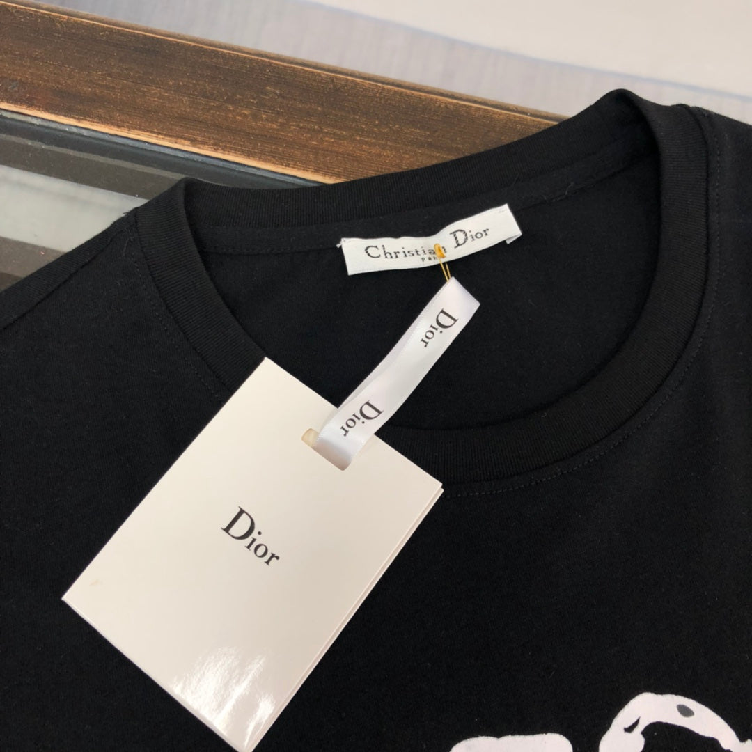 Dior Logo Print T-Shirt | Premium 50s Double-Spun Cotton | Sizes S–XL