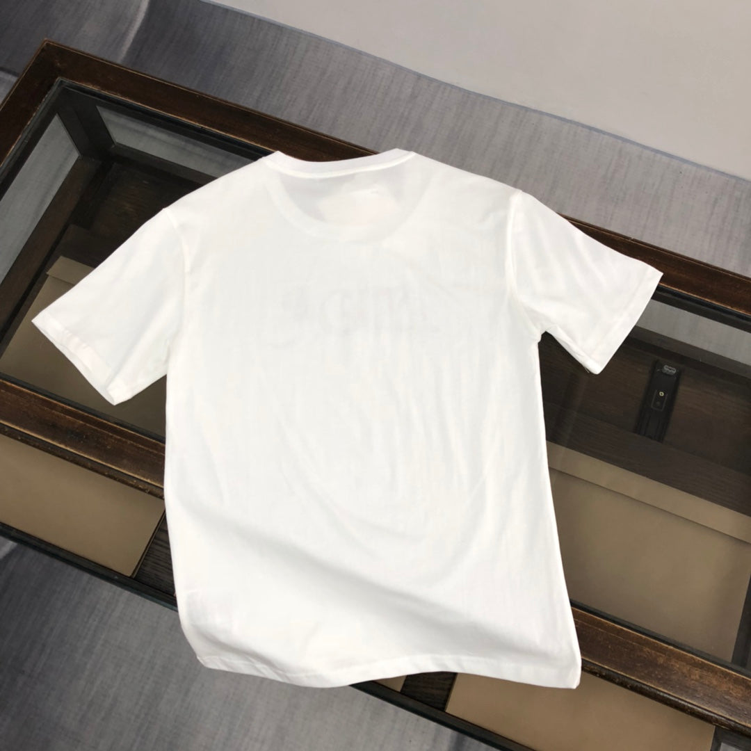Dior Logo Print T-Shirt | Premium 50s Double-Spun Cotton | Sizes S–XL