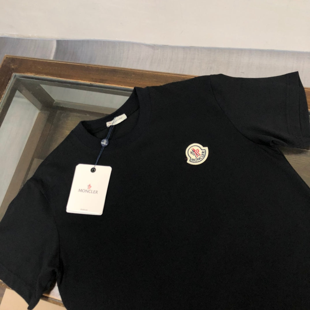 MONCLER New Men’s Logo Crewneck T-Shirt Premium Cotton Oversized Unisex - Size S–XL