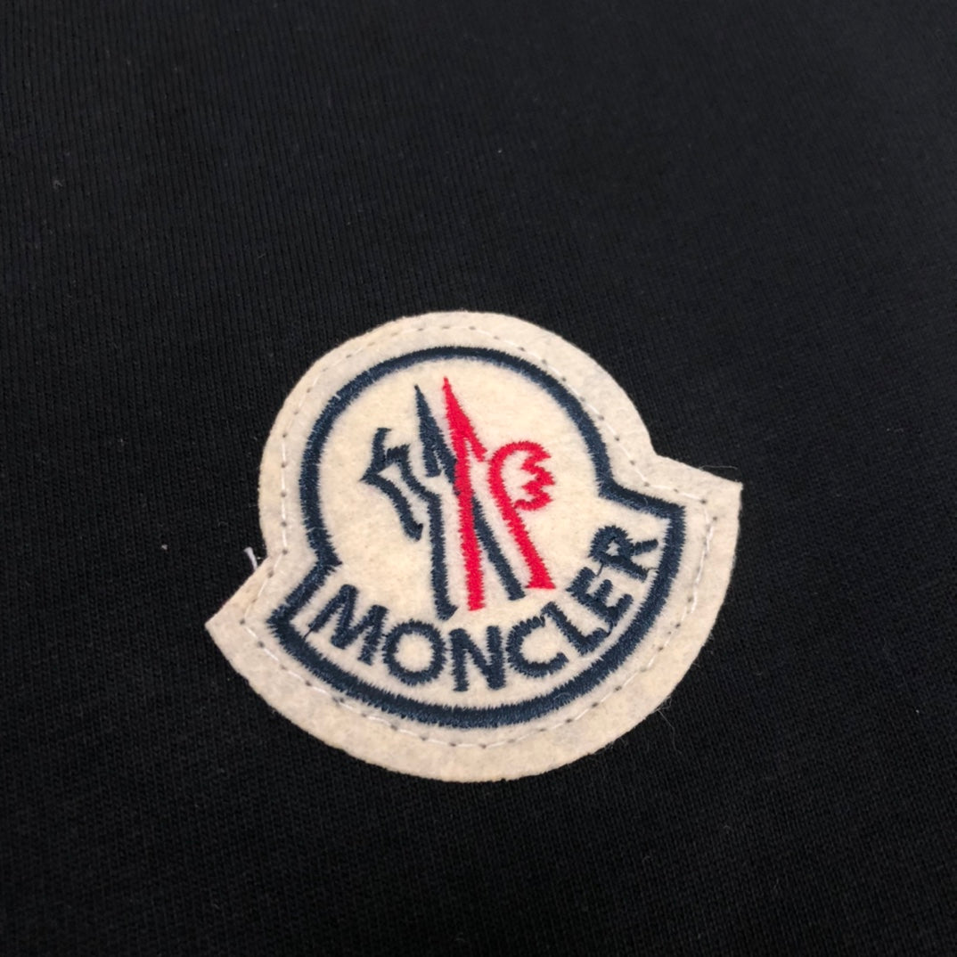 MONCLER New Men’s Logo Crewneck T-Shirt Premium Cotton Oversized Unisex - Size S–XL