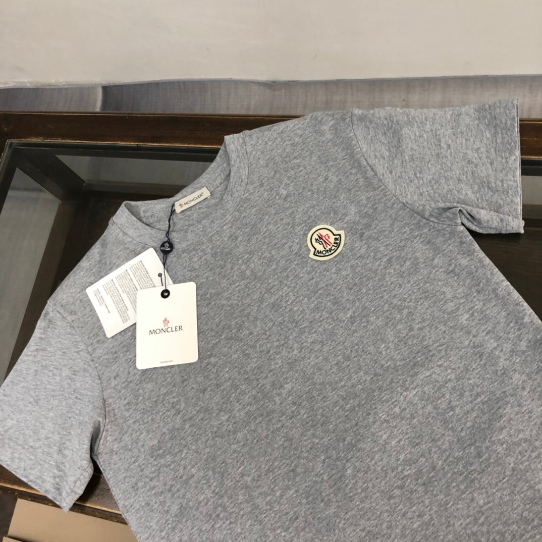 MONCLER New Men’s Logo Crewneck T-Shirt Premium Cotton Oversized Unisex - Size S–XL