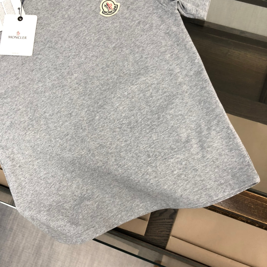 MONCLER New Men’s Logo Crewneck T-Shirt Premium Cotton Oversized Unisex - Size S–XL