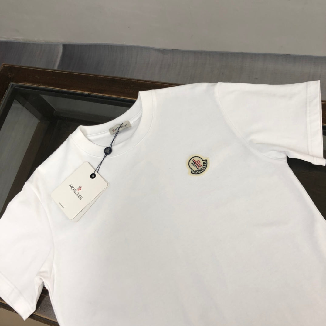 MONCLER New Men’s Logo Crewneck T-Shirt Premium Cotton Oversized Unisex - Size S–XL