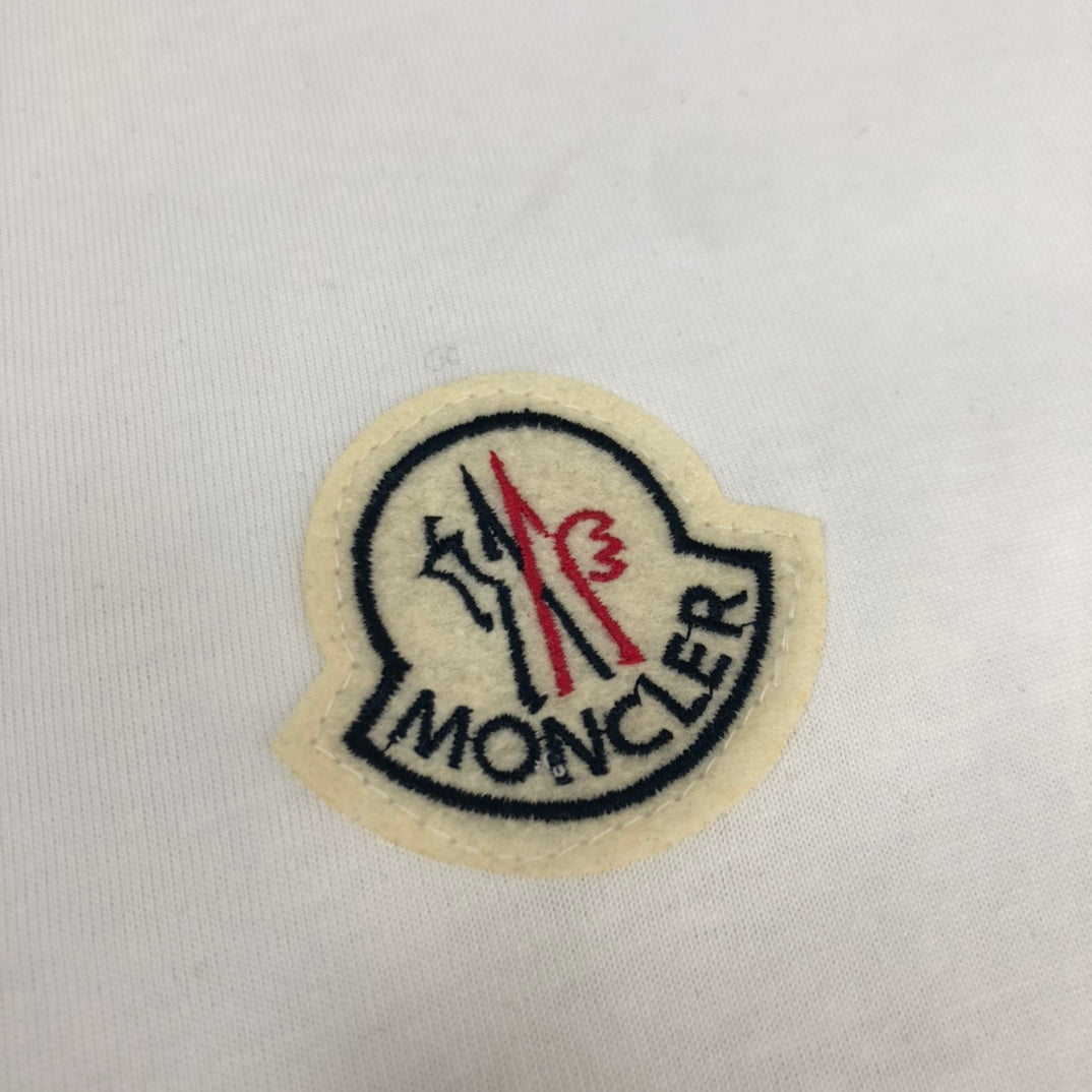 MONCLER New Men’s Logo Crewneck T-Shirt Premium Cotton Oversized Unisex - Size S–XL