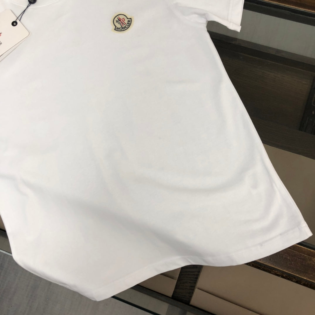 MONCLER New Men’s Logo Crewneck T-Shirt Premium Cotton Oversized Unisex - Size S–XL