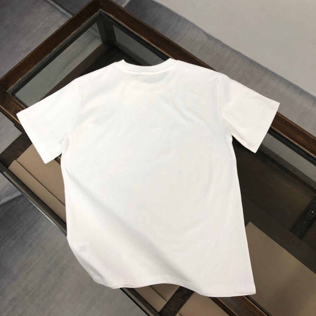 MONCLER New Men’s Logo Crewneck T-Shirt Premium Cotton Oversized Unisex - Size S–XL