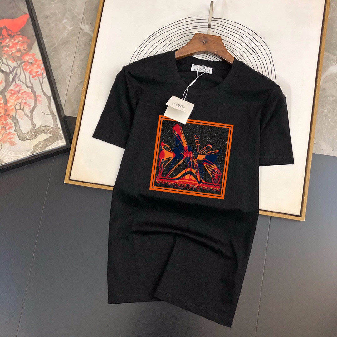 MONCLER Logo Print Premium Cotton Crewneck T-Shirt Unisex Oversized – Size S–XL