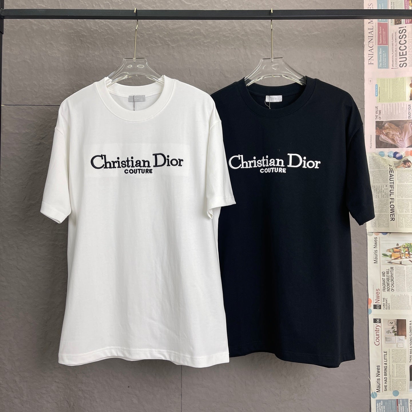 Dior Premium Embroidered T-Shirt | 300g Heavyweight Cotton | S–XL