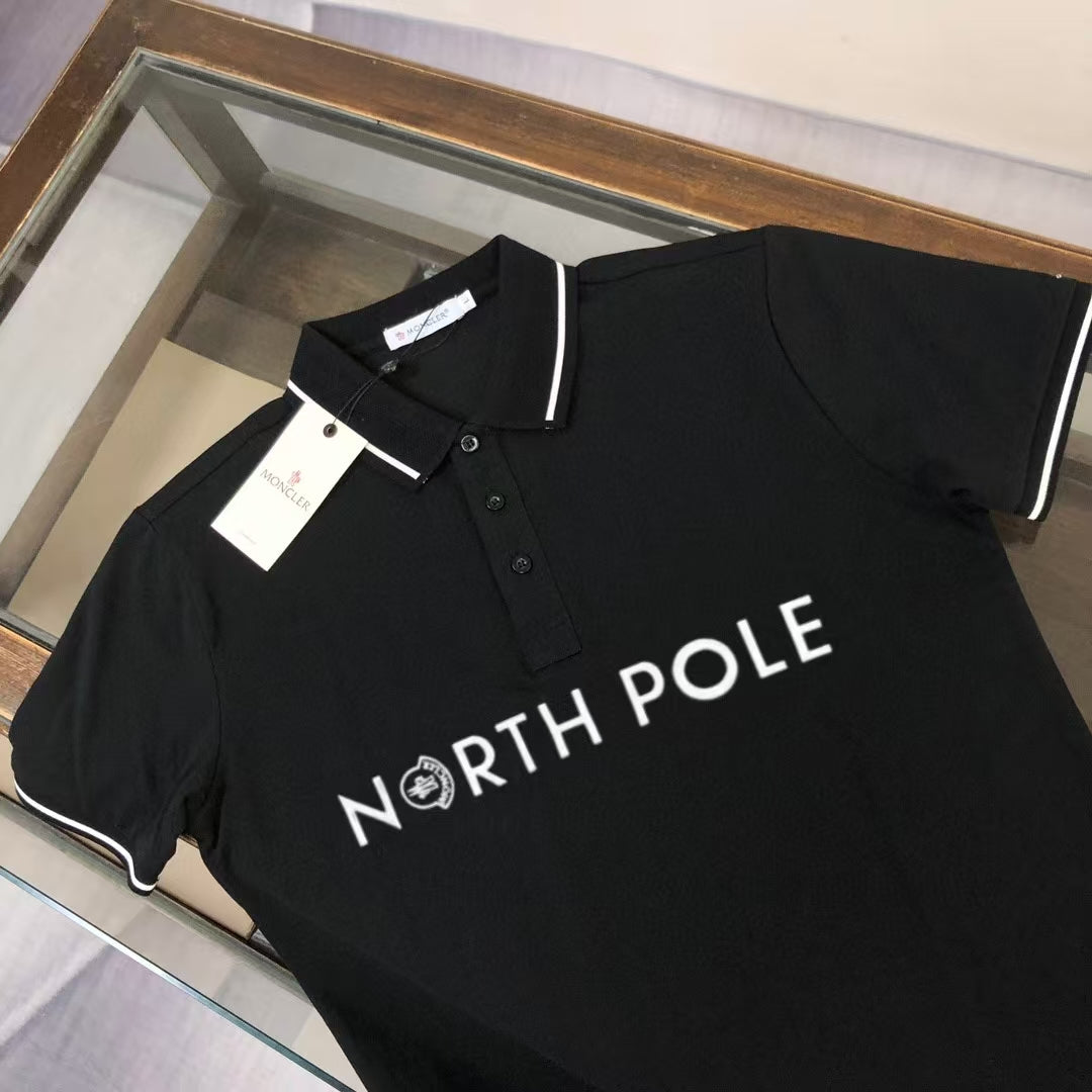 MONCLER Classic Logo Polo Shirt – Premium Piqué Cotton – Sizes S–XL