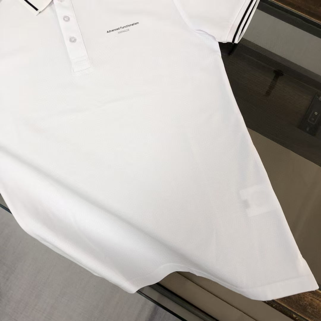 MONCLER Classic Logo Polo Shirt – Premium Piqué Cotton – Sizes S–XL