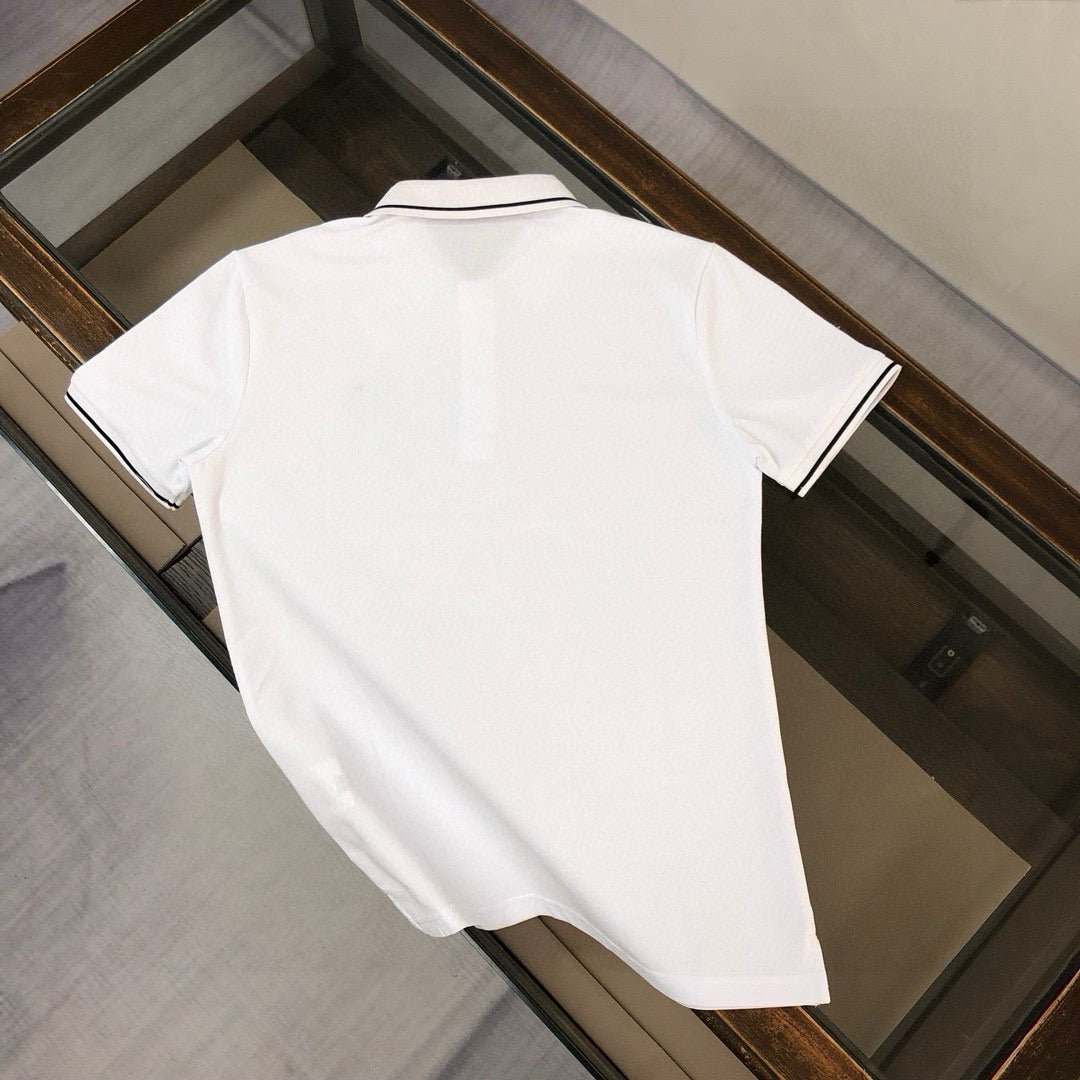 MONCLER Classic Logo Polo Shirt – Premium Piqué Cotton – Sizes S–XL